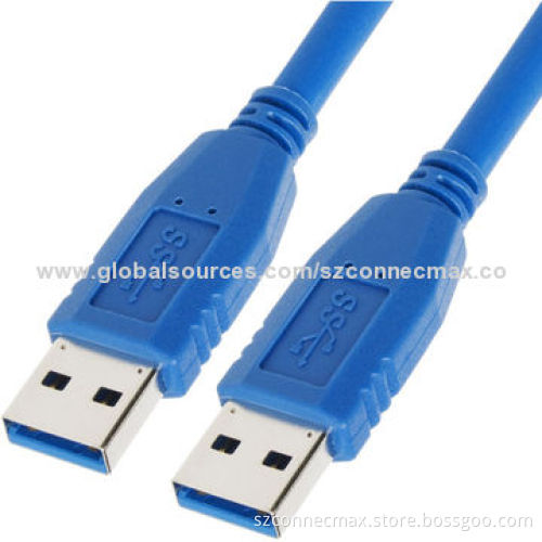 High speed USB 3.0 cable, AM to AM with blue color from factory